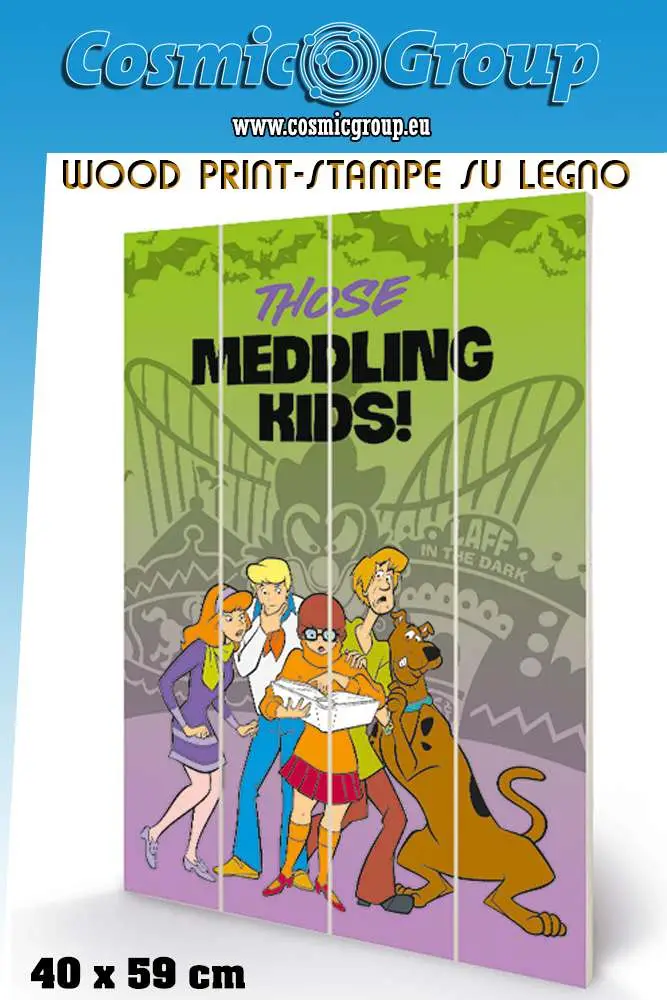 Figurine scooby doo meddling kids wood print - Scooby-Doo
