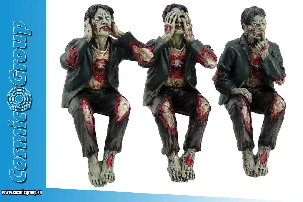 Figurine see no hear speak evil zombies - Zombies