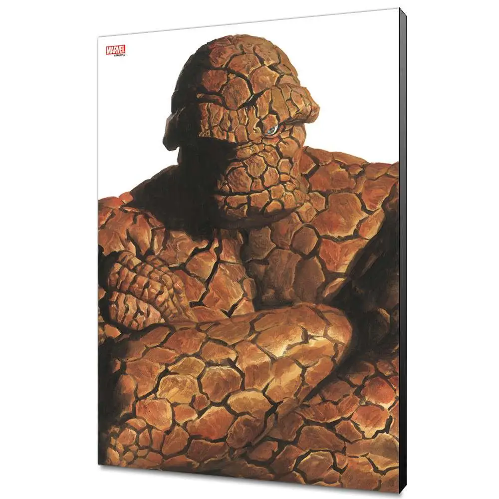 Figurine alex ross the thing wood panel - The Thing