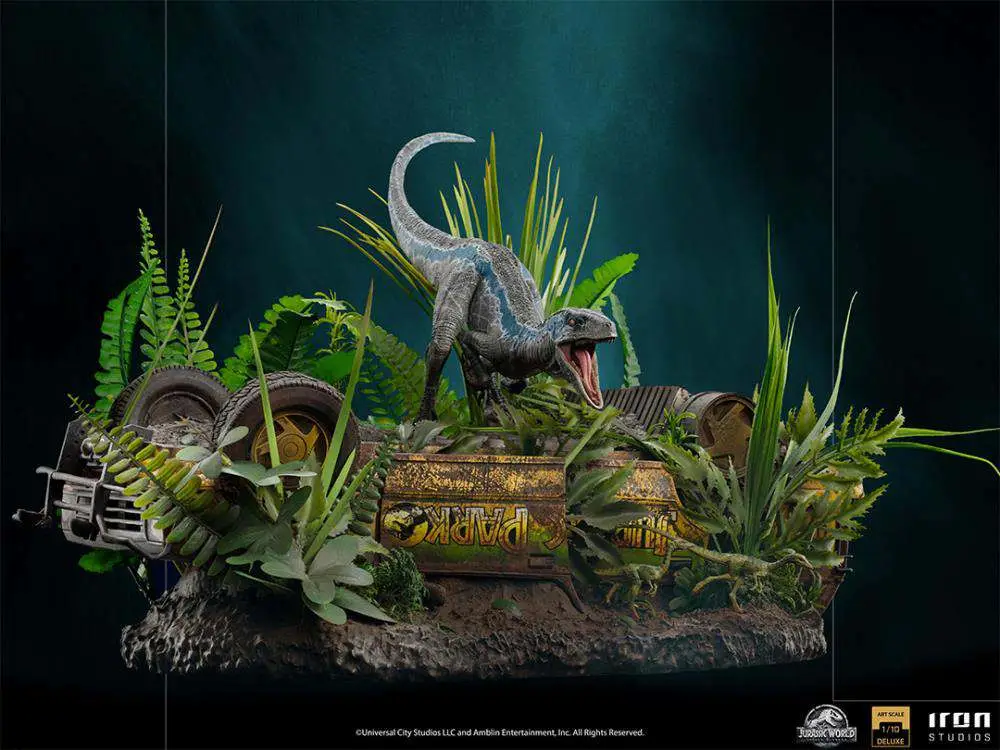 Figurine jurassic world fk blue 1/10 deluxe stat - Mini-figurines