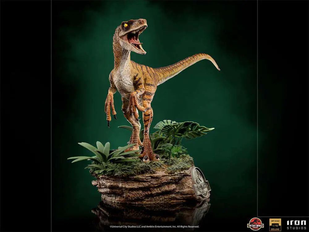 Figurine jurassic world lw velociraptor 1/10 dlx - Jurassic World