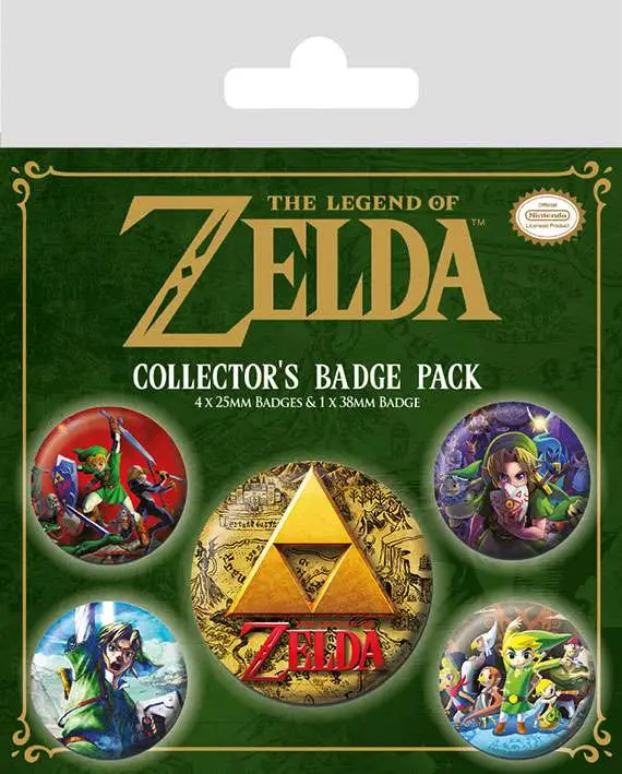 Figurine the legend of zelda classic badge pack - The Legend of Zelda