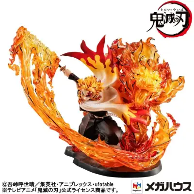 Figurine Demon Slayer kyojuro flame breath gem st - Mini-figurines