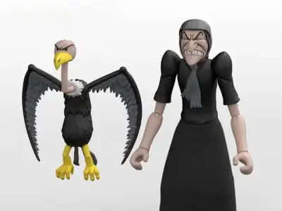 Figurine popeye wave 2 sea hag af - Popeye