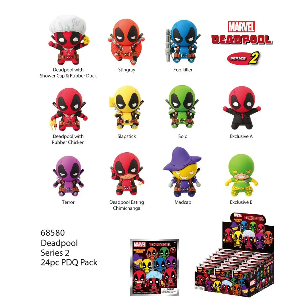 Figurine deadpool s.2 bag clip blind box disp (24 - Deadpool
