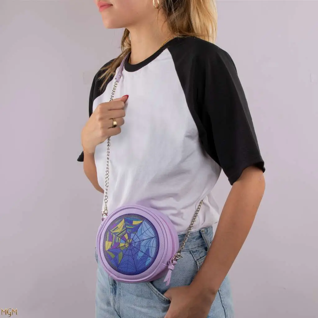 Figurine Mercredi wednesday stained glass crossbody bag - Wednesday