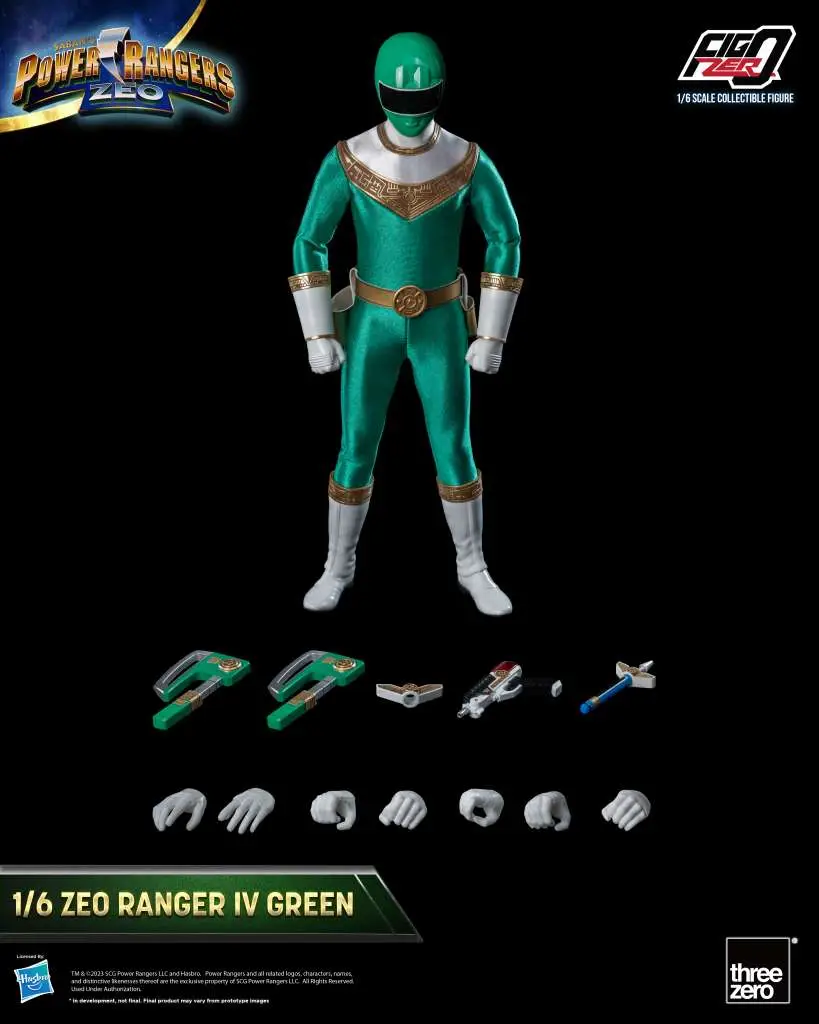 Figurine power rangers zeo ranger iv green 1/6 - Power Rangers