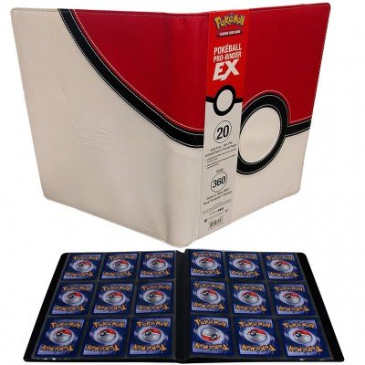 Albums pour cartes - Pokémon - A4 - 9 Cases - PRO-BINDER - PREMIUM - SIMILICUIR - Pokeball - Rangement & classeurs