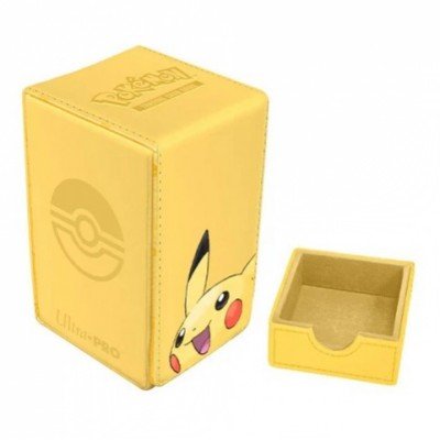 Boîtes pour cartes - Pokémon - 100+ - Alcove Flip Box SIMILICUIR - Pikachu - JAUNE - type-boites-pour-cartes
