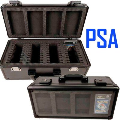 Boîtes pour cartes - Phoenix Shield - Valise NOIRE - largeur 46cm - pour 36+4 Cartes gradées PSA ou COLLECT AURA 69078 - type-boites-pour-cartes