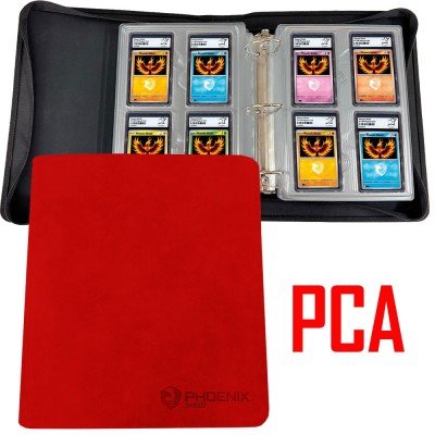 Albums pour cartes - Phoenix Shield - ROUGE - POUR 32 CARTES GRADEES PCA - type-albums-pour-cartes