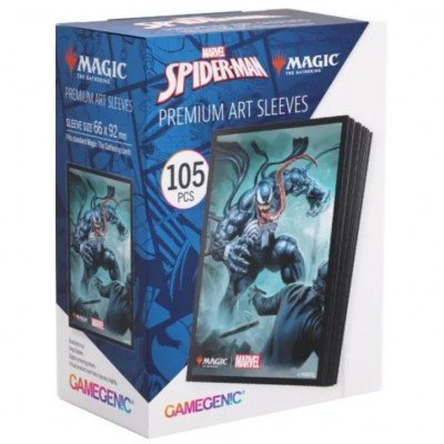 Protection carte - Magic: The Gathering - Spider-Man Art SLEEVES (x105) - Venom - 66x92mm - Protège-cartes & pochettes
