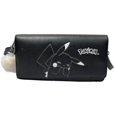 Sacs - Pokémon - à main - Sac Baguette - PIKACHU - Fashion Gaming - Noir - Papeterie