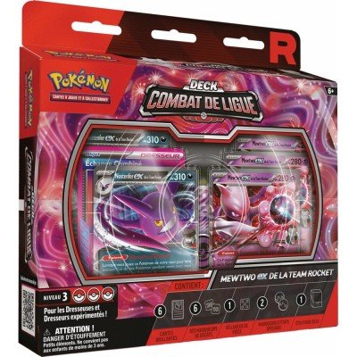 Deck préconstruit - Pokémon - de Combat - Deck de Combat - Deck Combat de Ligue : Mewtwo EX de la Team Rocket - Jeux de cartes & cartes à jouer