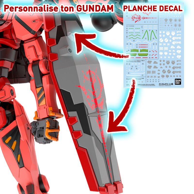 Gundam Gunpla Decal 140 Mobile Suit Gundam Gquuuuuux Multiuse V2