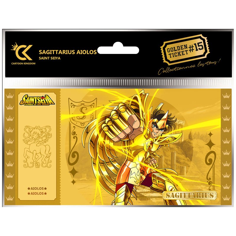 Saint Seiya Golden Ticket Aiolos X5