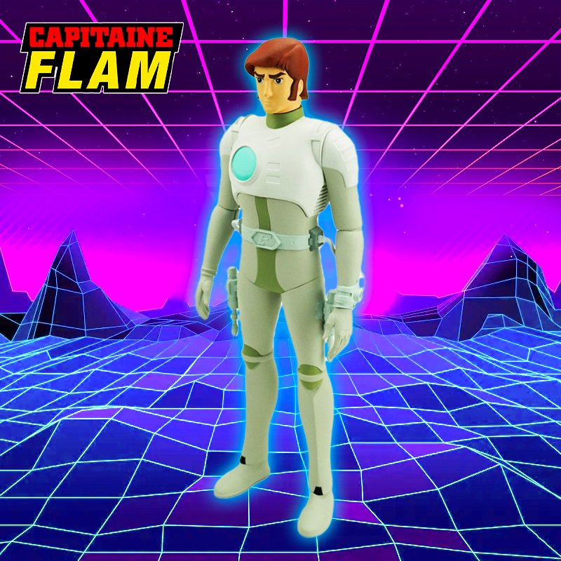 Capitaine Flam Figurine Curtis Newton 23cm Boite FR - capitaine-flam - FIGURINE