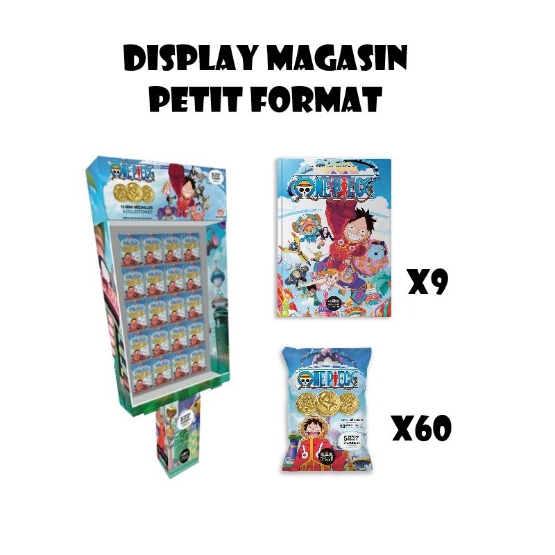 One Piece Monnaie De Paris Medaille Display Petit 60 Pochettes + 9 Kits - one-piece - Goodies