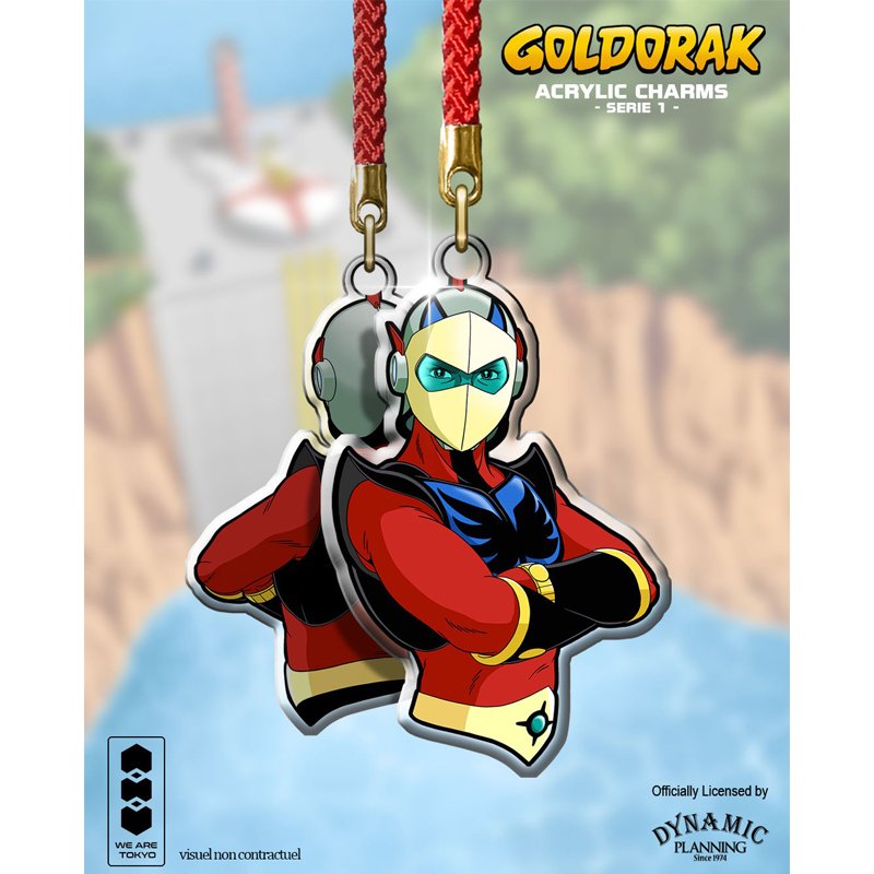 Goldorak Acrylic Charm Serie 1 Actarus Buste 5cm