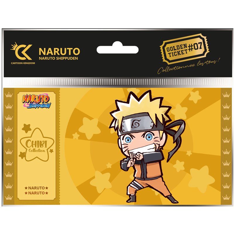 Naruto Shipudden Golden Ticket Chibi Naruto X10