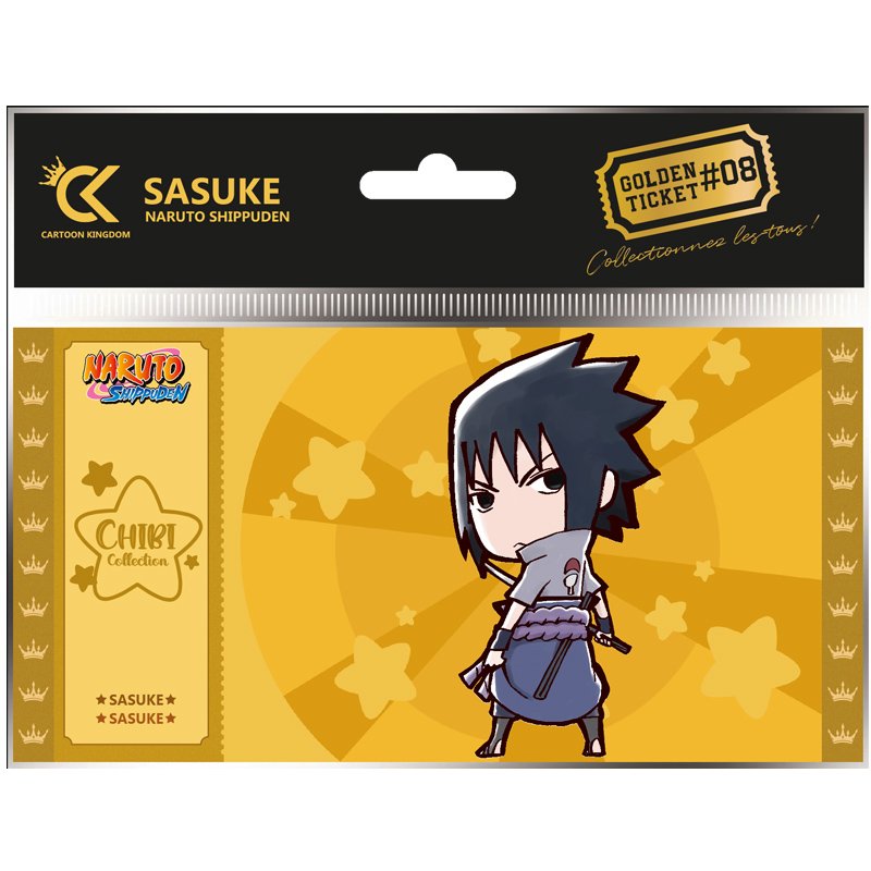 Naruto Shipudden Golden Ticket Chibi Sasuke X10