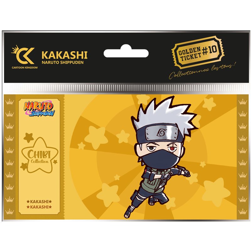 Naruto Shipudden Golden Ticket Chibi Kakashi X10