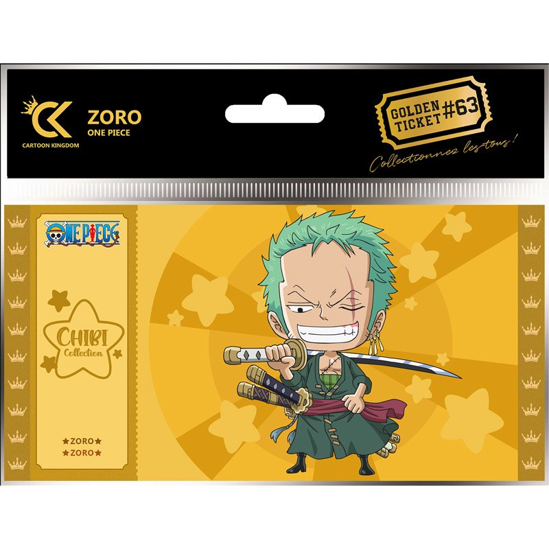 One Piece Golden Ticket Chibi Zoro x5