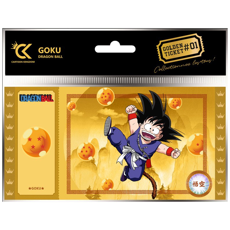 Dragon Ball Golden Ticket Goku Violet X5