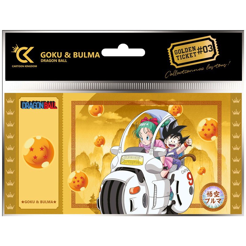 Dragon Ball Golden Ticket Goku & Bulma X5