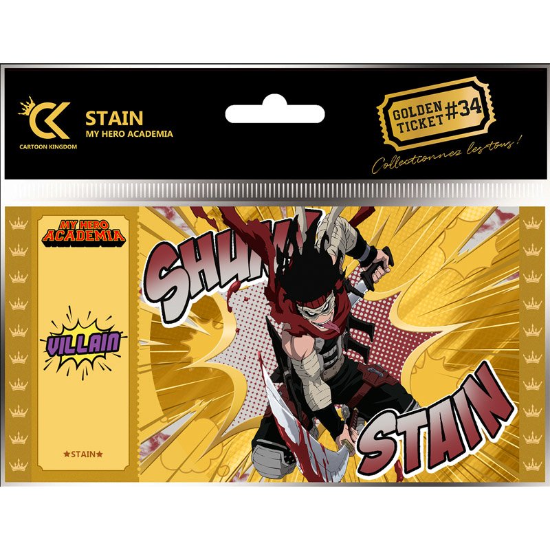 My Hero Academia Golden Ticket V2 Stain x5