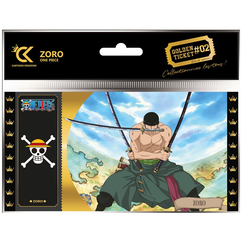 One Piece Black Ticket Zoro - one-piece - Goodies