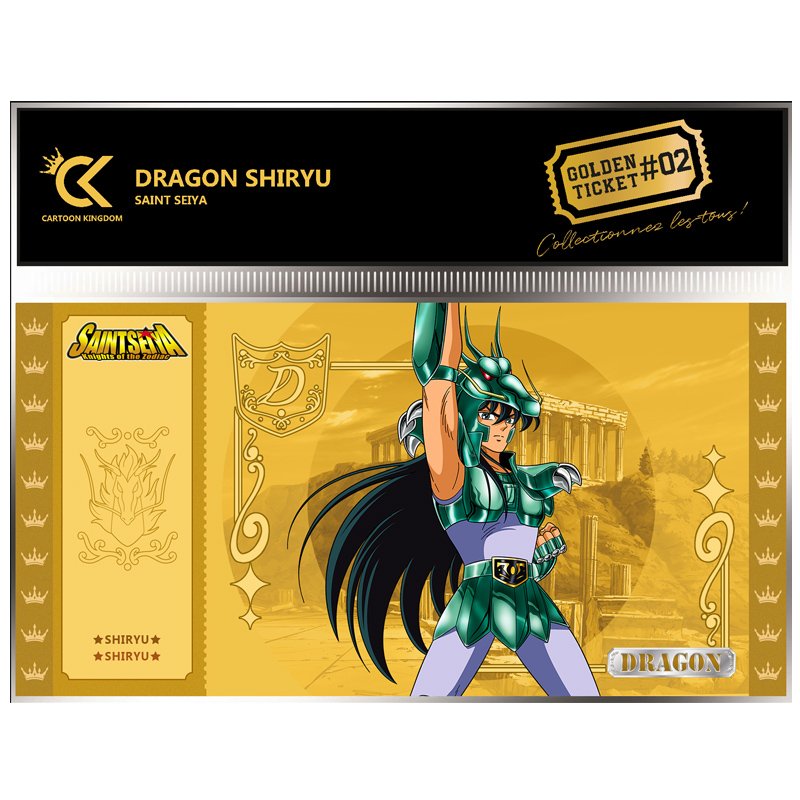 Saint Seiya Chevalier du Zodiaque Golden Ticket Shiryu - saint-seiya - GOLDEN TICKET