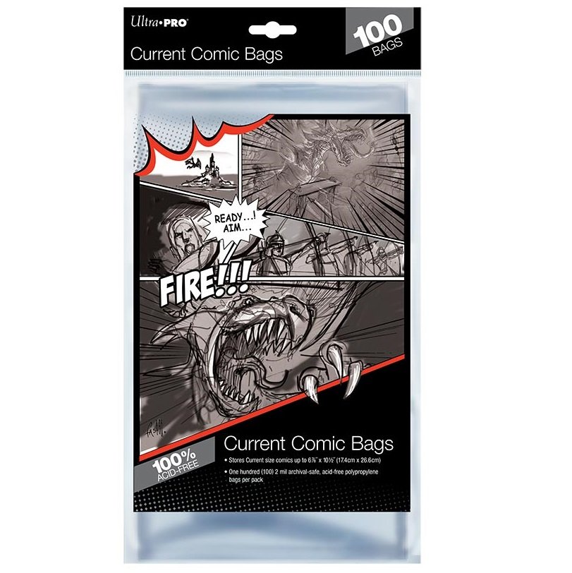 Comics Bags Current Pack de 100 - ultrapro - Rangement