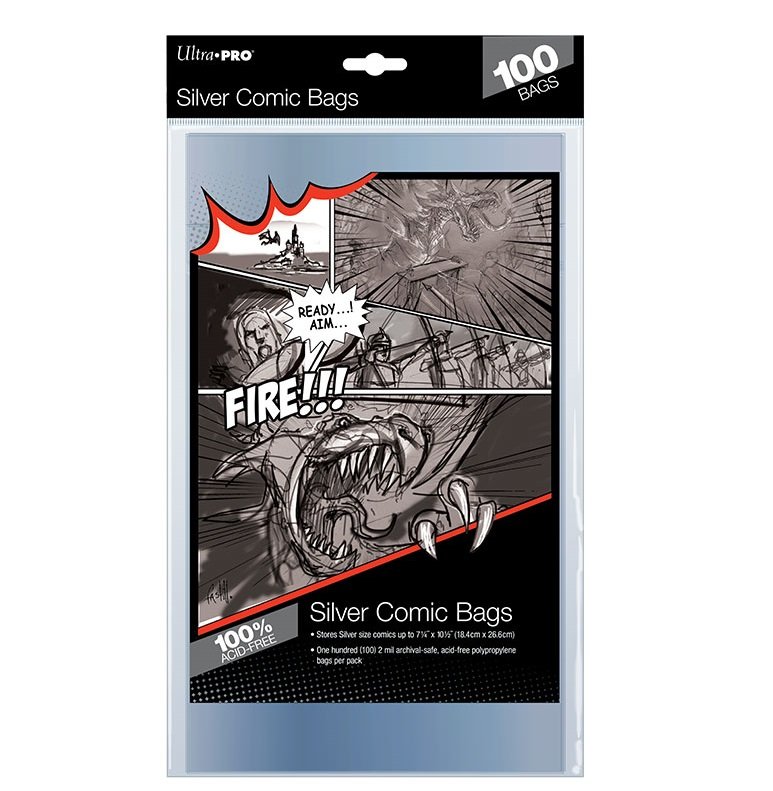 Comics Bags Silver Pack de 100pcs - ultrapro - Rangement
