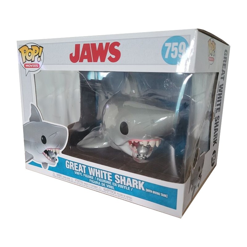 Jaws Les Dents de la Mer Pop Jaws W/Diving Tank Oversized - Horror Classic