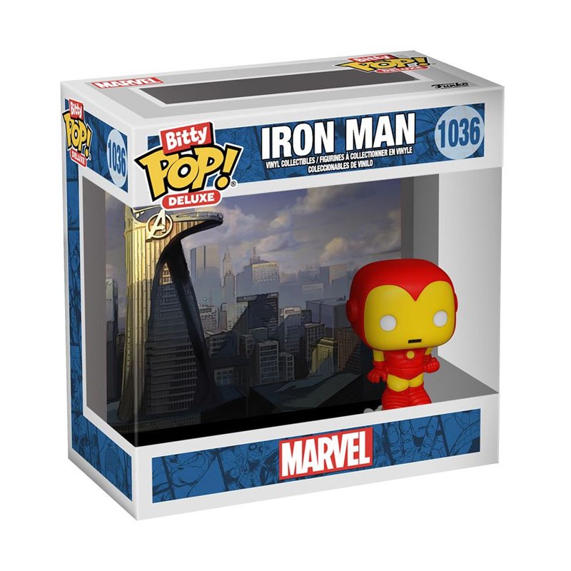 Marvel Bitty Pop! Deluxe Iron Man Avenger Tower - Iron Man