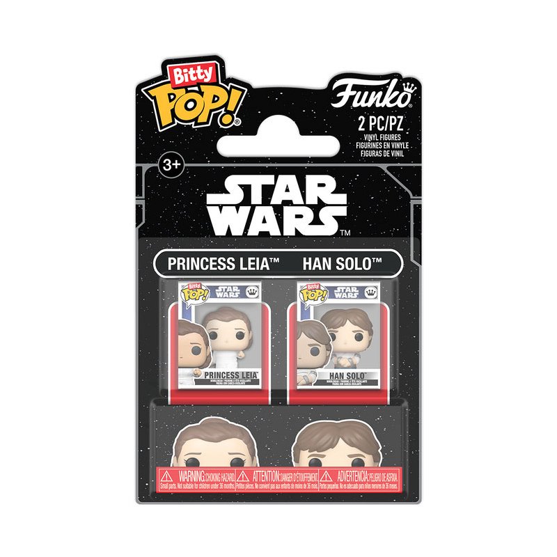 Sw Star Wars Bitty Pop 2-Pack Leia & Han Solo