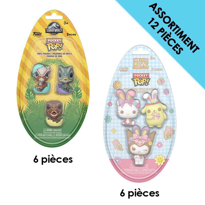 Jurassic Park Pocket Pop 3-Pack Spring Easter 12pcs
