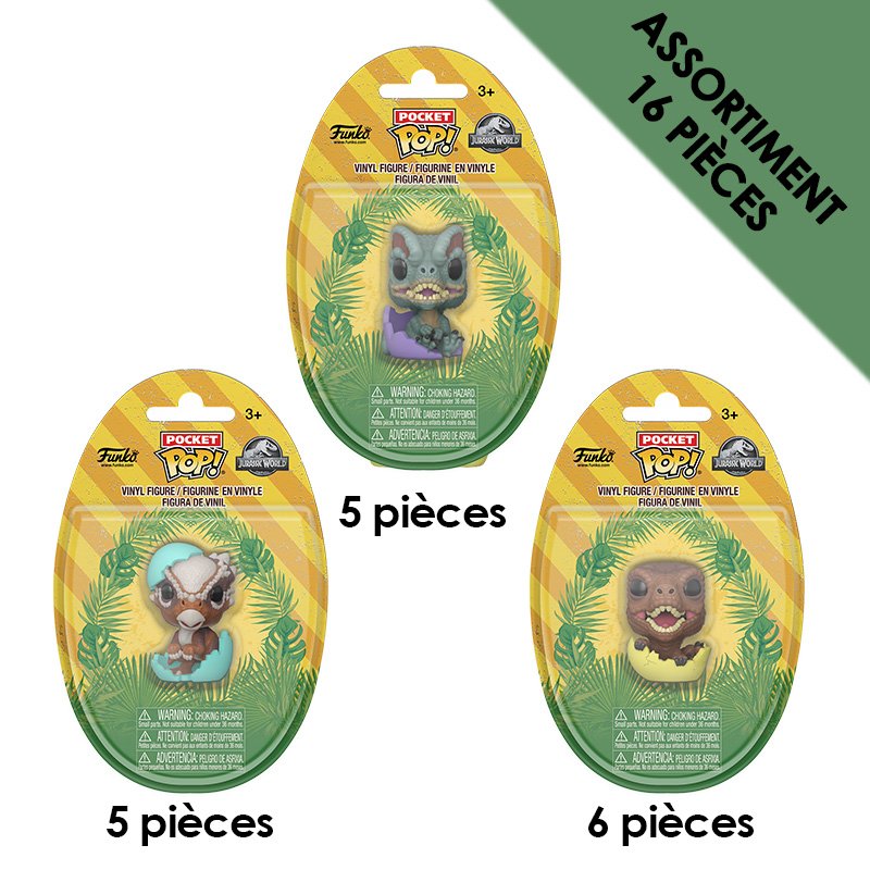 Jurassic Park Pocket Pop Spring asst 16pcs