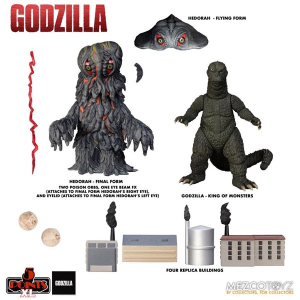 Godzilla 5 Points Xl Set 3 Figurines Godzilla Vs Hedorah 12cm - Godzilla