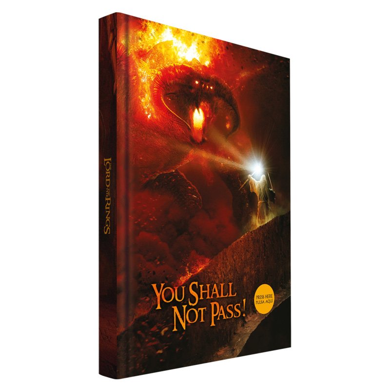 LOTR Le Seigneur Des Anneaux Cahier Lumineux You Shall Not Pass - cat-papeterie-librairie