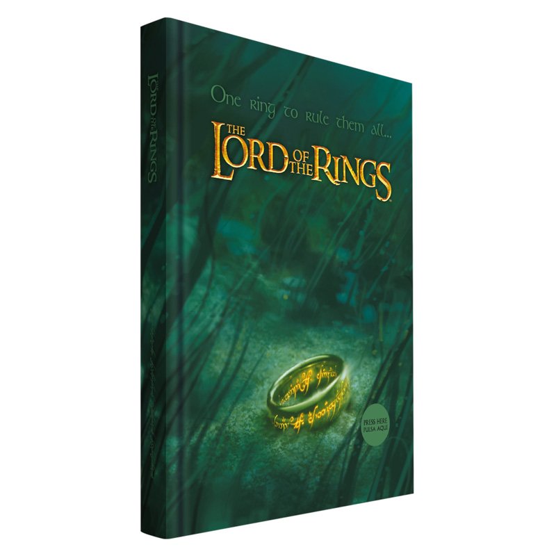 LOTR Le Seigneur Des Anneaux Cahier Lumineux One Ring To Rule Them All - cat-papeterie-librairie