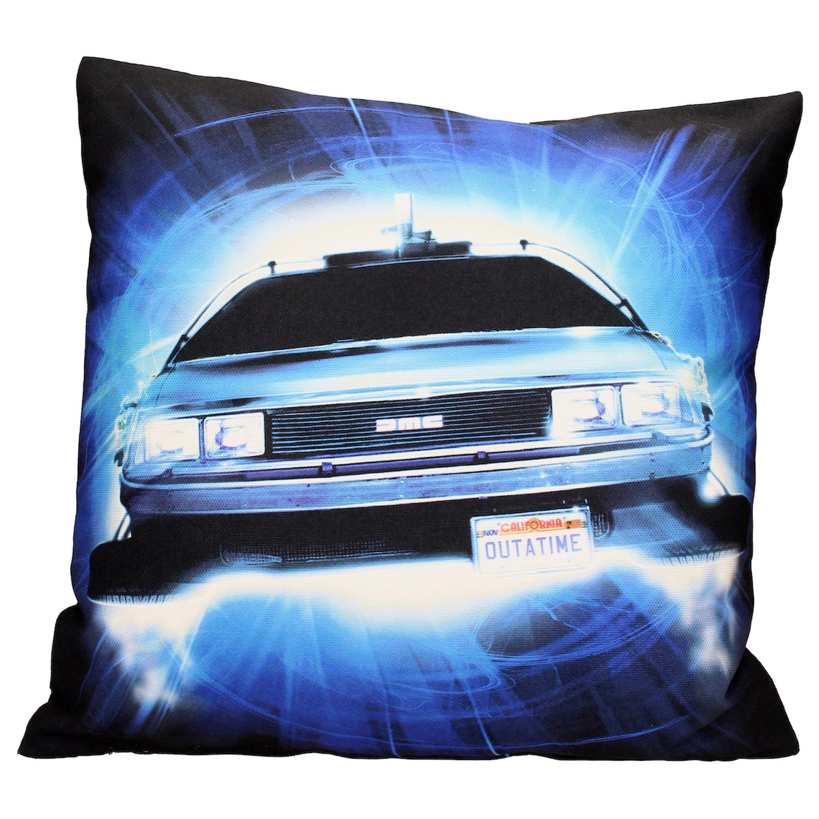 Retour Vers Le Futur Coussin 45X45cm Delorean Roads - type-coussins