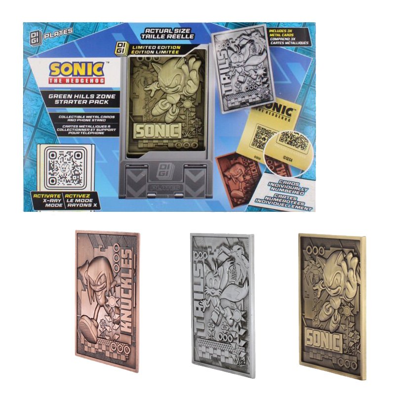 Sonic Modern Sonic Digiplate Starter Pack 3 Cartes Metal + Stand
