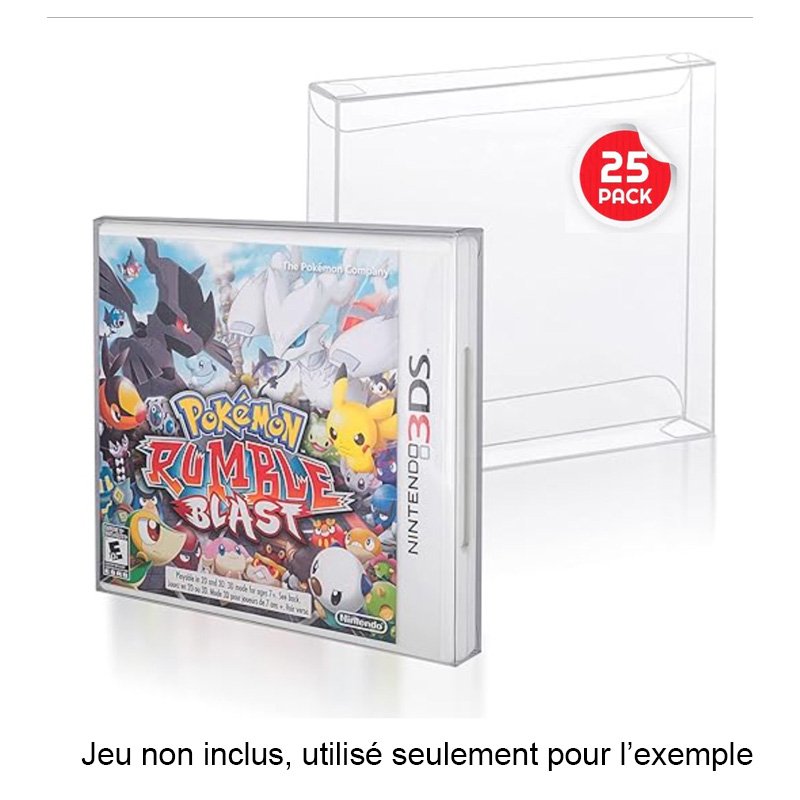 Evoretro Etui de Protection Jeu 3DS Pack de 25pcs