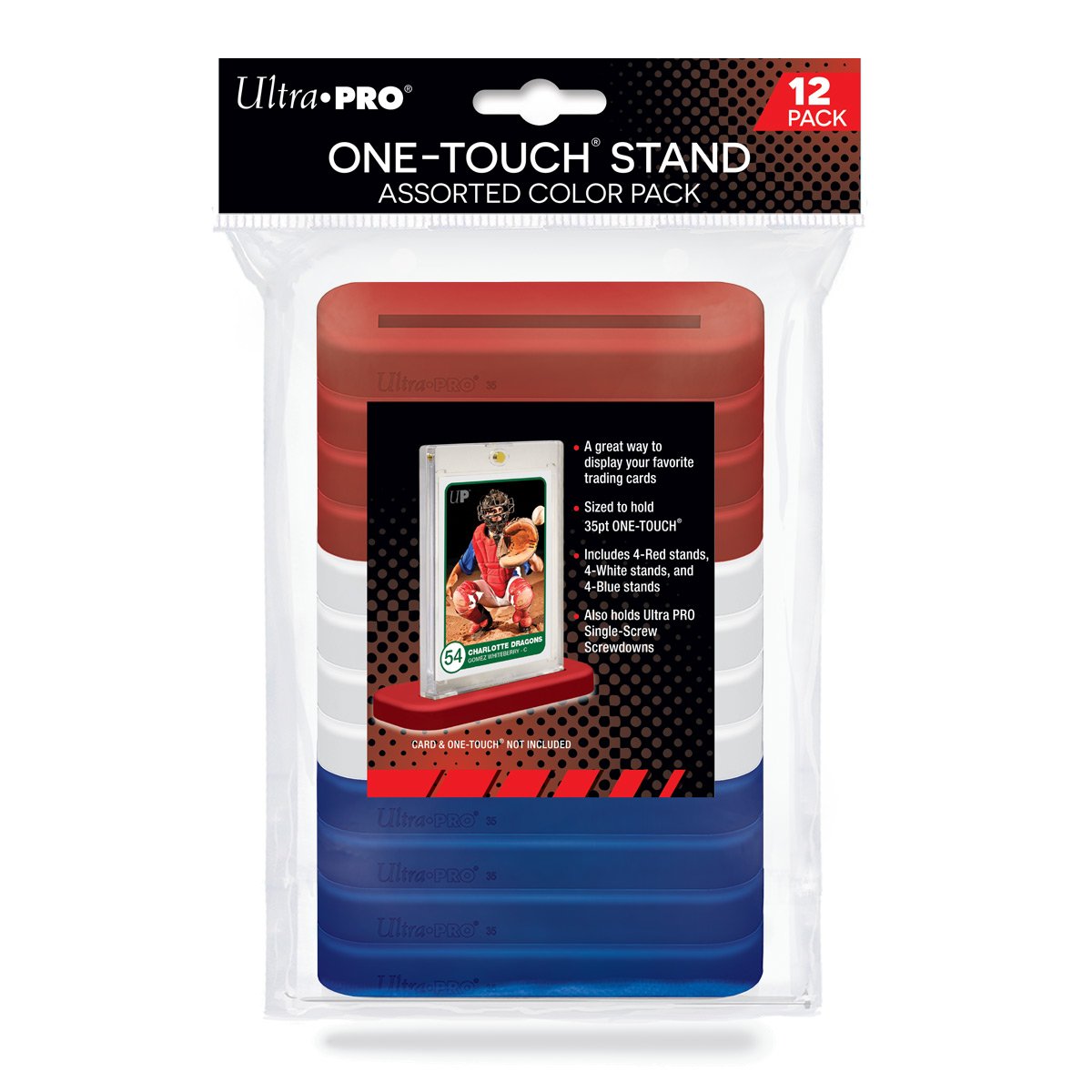 Ultrapro One Touch Stand Pour 35PT Couleurs Assorties 12pcs - ultrapro - Rangement