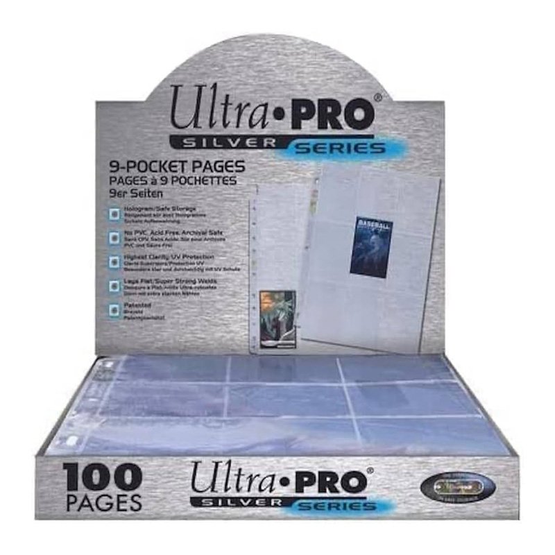 Ultrapro Pages 9 Pochettes Silver Serie Boite De 100pcs - ultrapro - Rangement