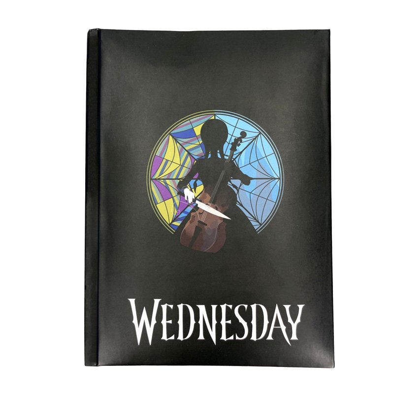Wednesday Cahier Lumineux Rose Window - cat-papeterie-librairie