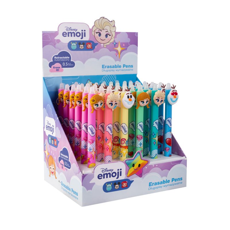 Disney Stylo Effacable Frozen La Reine Des Neiges Emoji Display 36pcs
