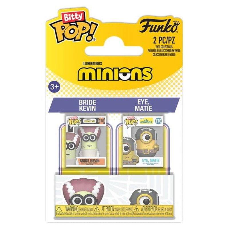 Minions Bitty Pop 2PK Kevin And Matie